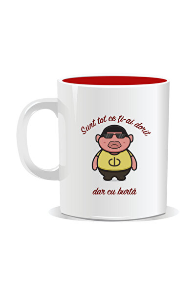 Mug Mania Personalized mug with funny message, I'm everything you wanted, but with a belly