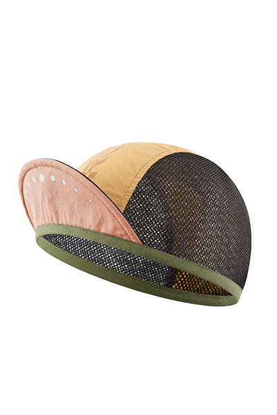 Other Czapka rowerowa kolarska z daszkiem pod kask - żółta