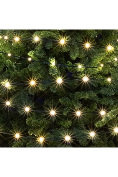 Somogyi Elektronic Garland 150 LED Alb Cald, 8 Moduri, Temporizator, IP44