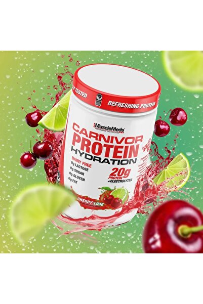 MuscleMeds مسحوق بروتين كارنيفور المرطب - بروتين شفاف