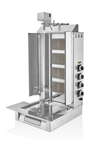 BEM 4 Radyanlı Üstten Motorlu Doğalgazlı & Tüplü Döner Makinesi Ocağı