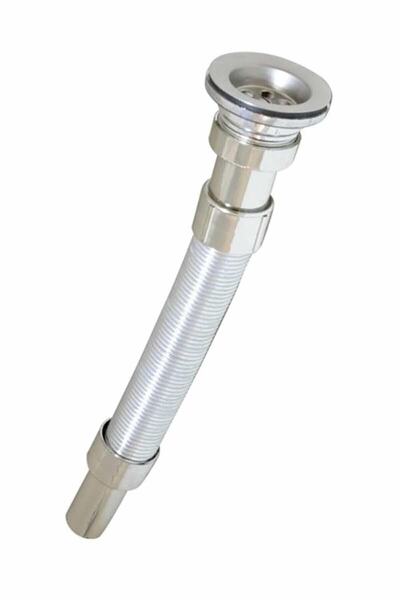 Mikasso Krom Körüklü Uzayan Lavabo Sifonu Gideri Lavabo Evye Su Gideri Borusu...