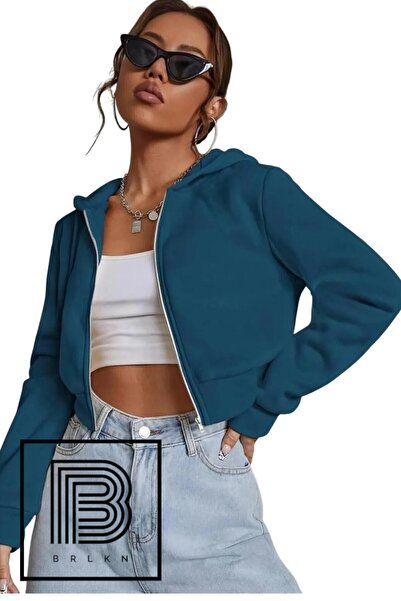 BRLKN Women's Crop Cardigan