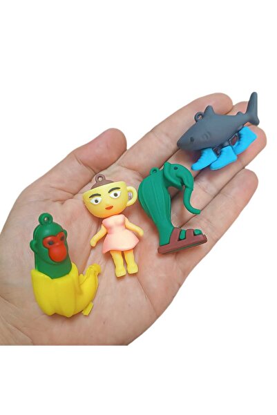 LRS STORE Tung Tung Sahur Figure Set of 8 – Trilalala Cappuccino Girl, Banana Duck, Funny Character Toys