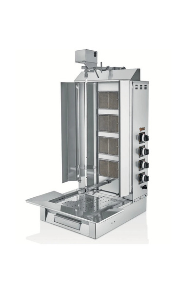 BEM 5 Radyanlı Üstten Motorlu Doğalgazlı & Tüplü Döner Makinası Ocağı