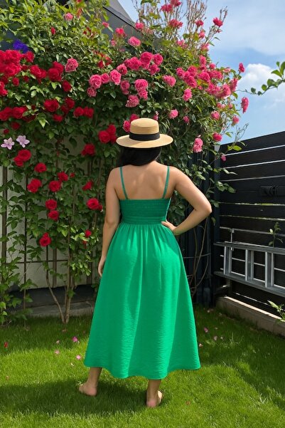 OEM Loose Fit Viscose Dress – Pastel Summer Green, size S-M INTL