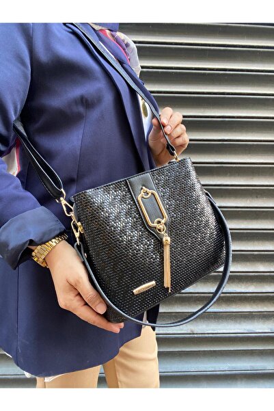 H&D COLLECTİON Дуже стильна сумка з 2 ручками і 3 відділеннями, прикрашена ба...