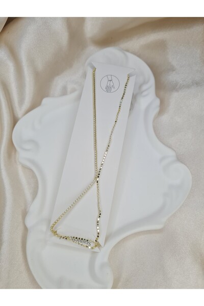 ZEYM COLLECTION إكسسوار سلسلة سوار مينيمال زيركون شاهميران ذهبي اللون – إكسسو...