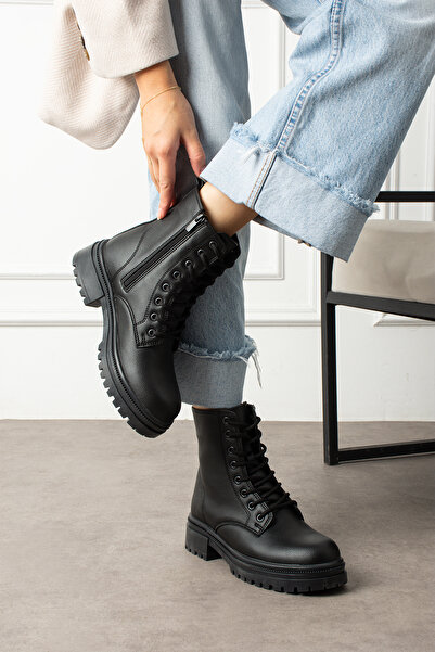 pasyone Μαύρα γυναικεία casual μποτάκια