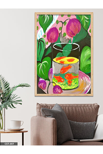 CeSht Matisse Zlatna Riba Jednodijelna Slika u Drvenom Okviru