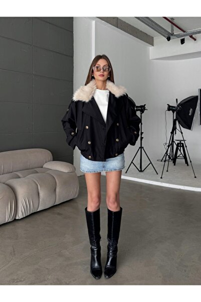 Ekim Store Buttoned Collar Trench Coat