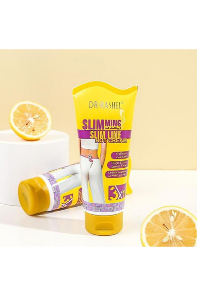 DR.RASHEL Anti-Cellulite Cream with Slimming Effect - Ginger Extract, Turmeric and Collagen Slimming Slim Line