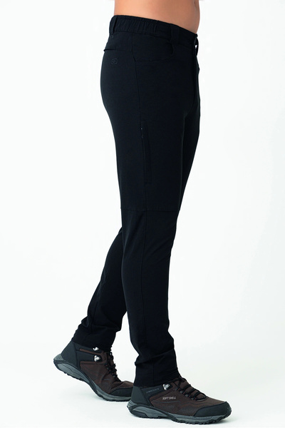 Crozwise Ανδρικό παντελόνι με στενό πόδι για εξωτερικούς χώρους Μαύρο 2241