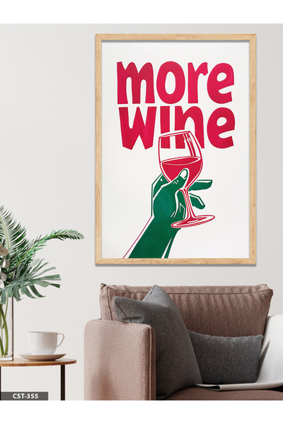CeSht Još jedna slika u drvenom okviru sa čašom vina