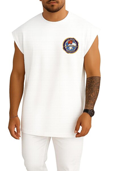 Bahriyeli Collection Oversize Tcg Bafra F505 Battleship Tank Top with Pocket ...