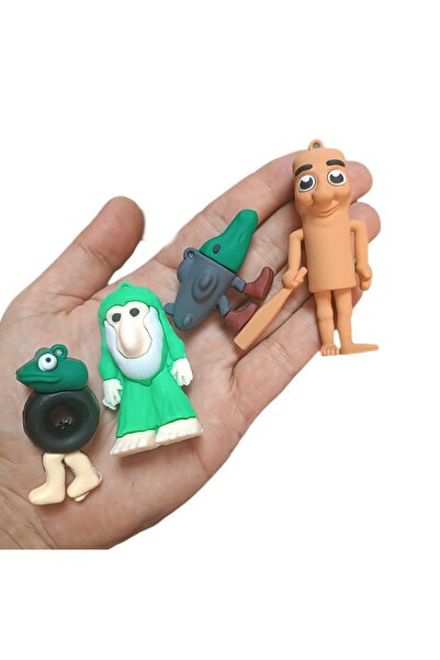 LRS STORE Tung Tung Sahur Figure Set of 8 – Trilalala Cappuccino Girl, Banana Duck, Funny Character Toys