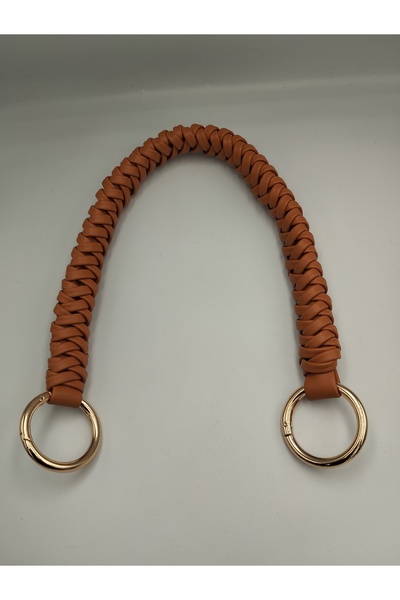 Zeyora Deri Çanta Sapı 45 cm, Çanta Aksesuarı,Örme Çanta Sapı