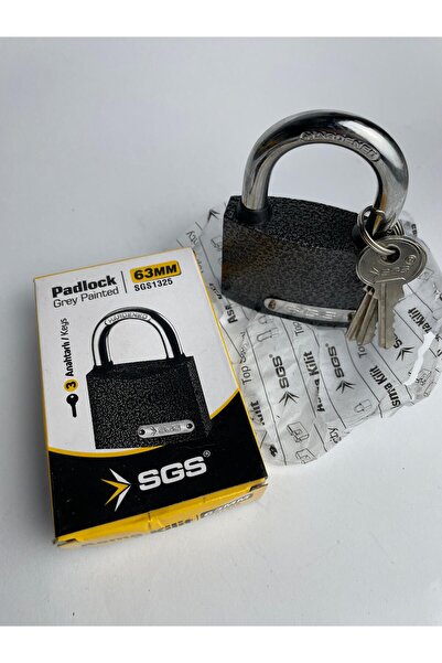 SGS Padlock 63mm Gray