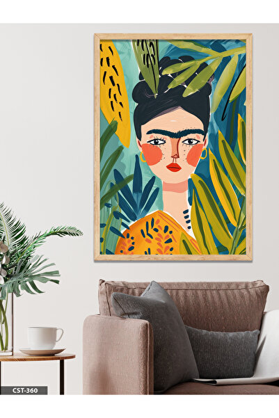 CeSht Portret Frida Kalo, jednodijelna slika u drvenom okviru