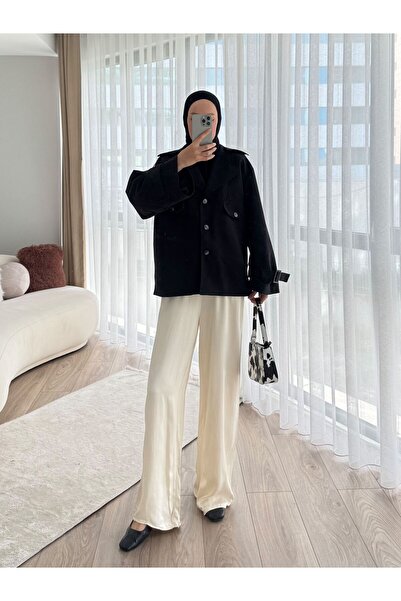 Butik Tesettür Günlük Şık Giyim Minakaia Trençkot