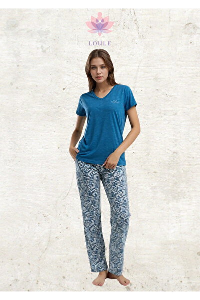 Loule Women's Clothing Short Sleeve Pajama Set L1.Ar.320.9.001
