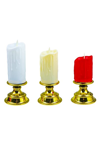 OEM Lumânare ornamentală - Candela, set 3 buc.