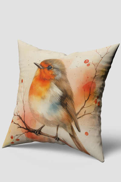 EsnafAli Χαριτωμένο κάλυμμα μαξιλαριού με σχέδιο με περιστέρια