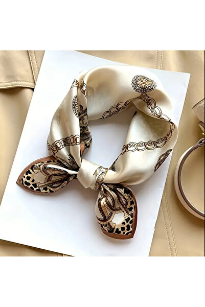 Zess store Luxury Chain Leopard Print Scarf