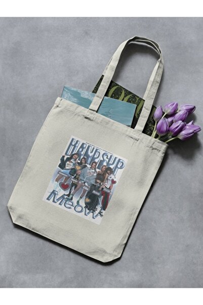 redame Meovv Kpop Idol K-Pop Meow Y2K Retro Unisex Cloth Bag Tote Bag