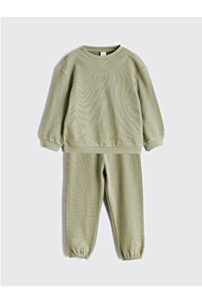 LC Waikiki Plus New Season Crew Neck Baby Boy Sweatshirt and Sweatpants