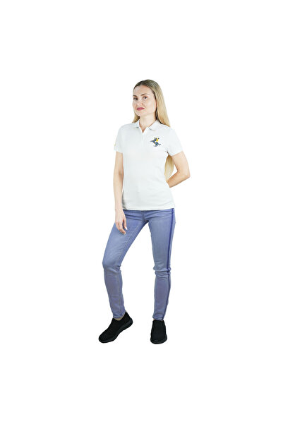 Giordano Women's Slim Fit Napoleon Embroidery Polo