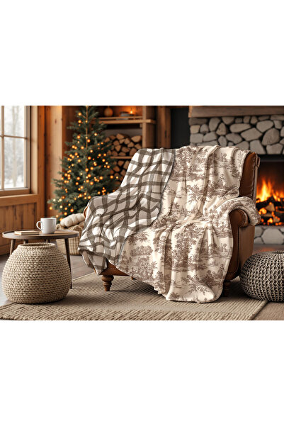 Limon Soft Winterfell Wool-Velvet Tv Blanket 140X190 Chalet