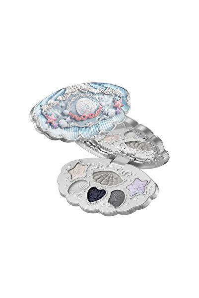 Flower Knows Deep Sea Palet,6'lı Far, Allık, Aydınlatıcı, Dumanlı Gri ve Gümüş Işıltılar