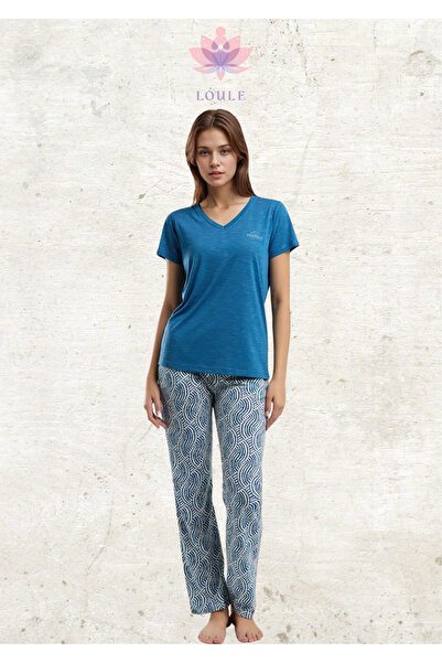 Loule Women's Clothing Short Sleeve Pajama Set L1.Ar.320.9.001