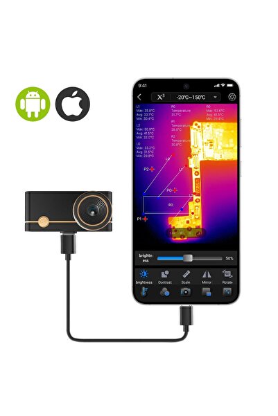 THERMAL MASTER P3 Termal Kamera IOS & ANDROID Uyumlu Mobil Termal Kamera