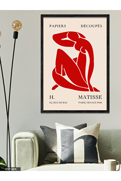 CeSht Matisse Papiri Dekupaj Jednodijelna Crna Slika u Drvenom Okviru
