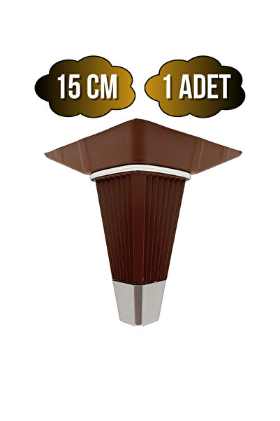 DSYapıAksesuar İrem Brown Kromirana 15cm Plastična Noga za Namještaj, Stol i ...