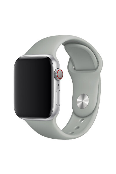 HYPERSOFT Apple Watch 3-4-5-6-7-8-9-10-Se Tüm Serilerle Uyumlu Düz Renk Silik...
