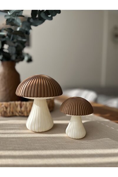 Vemia Dekor 2li Dekoratif Mantar Biblo Seti, Masa, Konsol Şık Obje Set