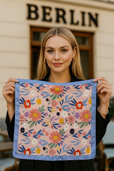 FELLMENS FLR15 Γυναικείο Φουλάρι με σχέδιο 50x50 εκ.