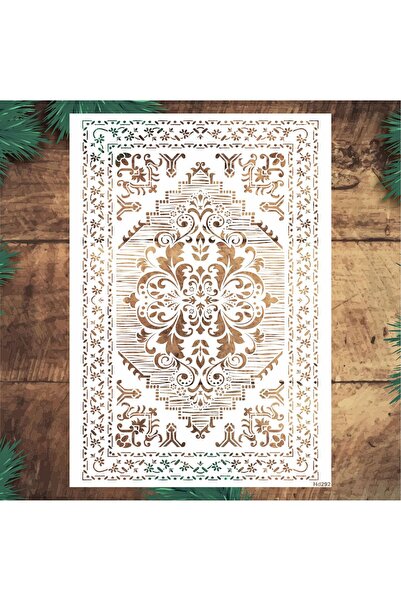 STENCİLTASARIM Stencil Tasarım Hd292 Kilim- Dekoratif Duvar, Eşya,kumaş,fayan...