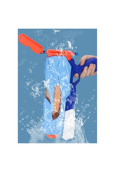 GOLD MARKET Pistol cu apa pentru copii, rezervor 600 ml cu umplere rapida, Albastru, 6+