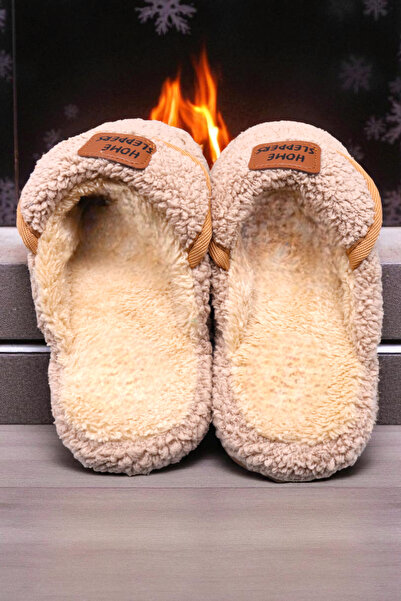 HFKY Women's Mink House Slippers No Sound Thick Sole Winter Slippers
