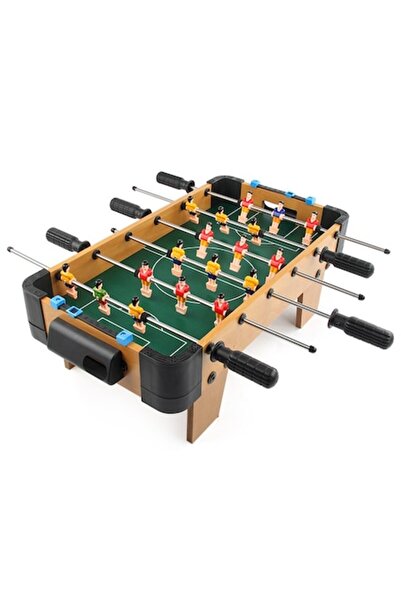 GOLD MARKET Football Table with 6 Handles and Legs, Metal, Wood and ABS, Field and 18 Players, Scoreboard