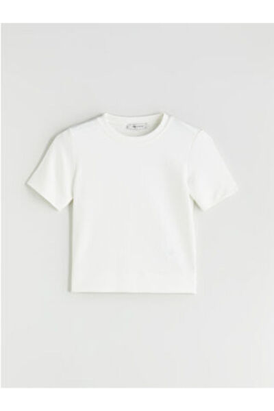 LC Waikiki New Season White Soft Touch Women's T-Shirt
