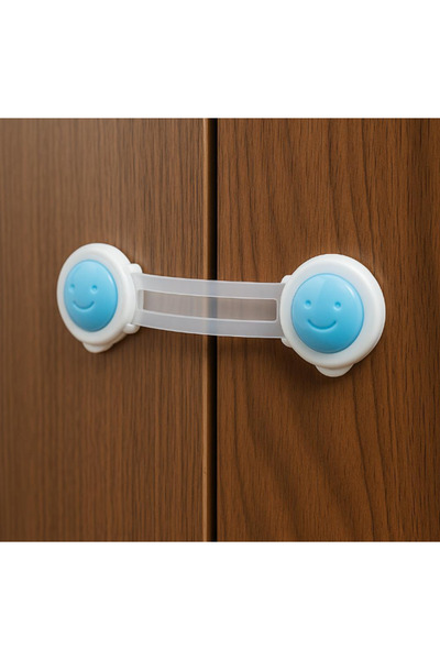 BuradaBuldun Lock Band Cabinet Lock 2-Pack - Child Safety Lock, Flexible Band, Adhesive Mounting