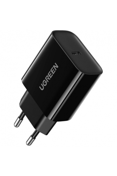 OEM UGREEN Cd137 Φορτιστής τοίχου, 18W, 3A, 1 Θύρα USB-C, Μαύρο