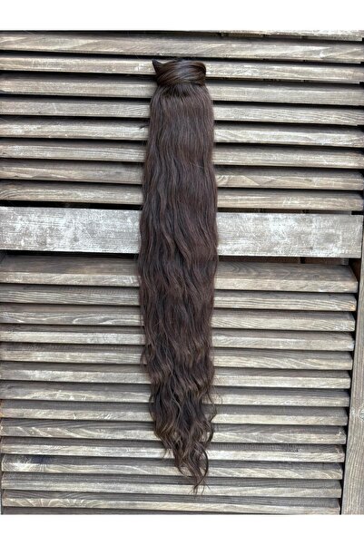 Suzan Peruk At kuyruğu Orjinal insan saçı-Fön boya maşa yapılabilen gerçek saç