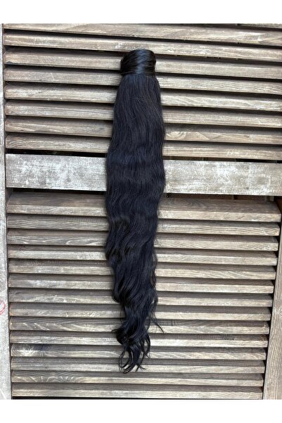 Suzan Peruk At kuyruğu Orjinal insan saçı-Fön boya maşa yapılabilen gerçek saç