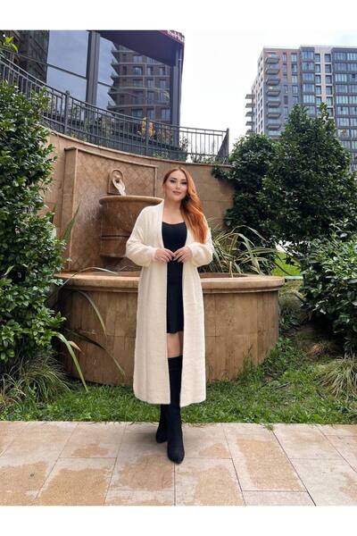 GİYSİ DÜNYASI 57 Alya Fabric Collared Cardigan